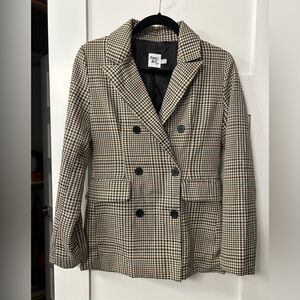 Princess Polly Plaid Blazer Size 4